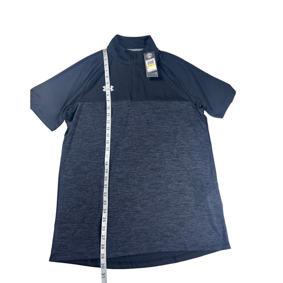 Under Armour Mens HeatGear Loose Fit Quarter Zip Short Sleeve Shirt Medium LOT 2 - Picture 10 of 16